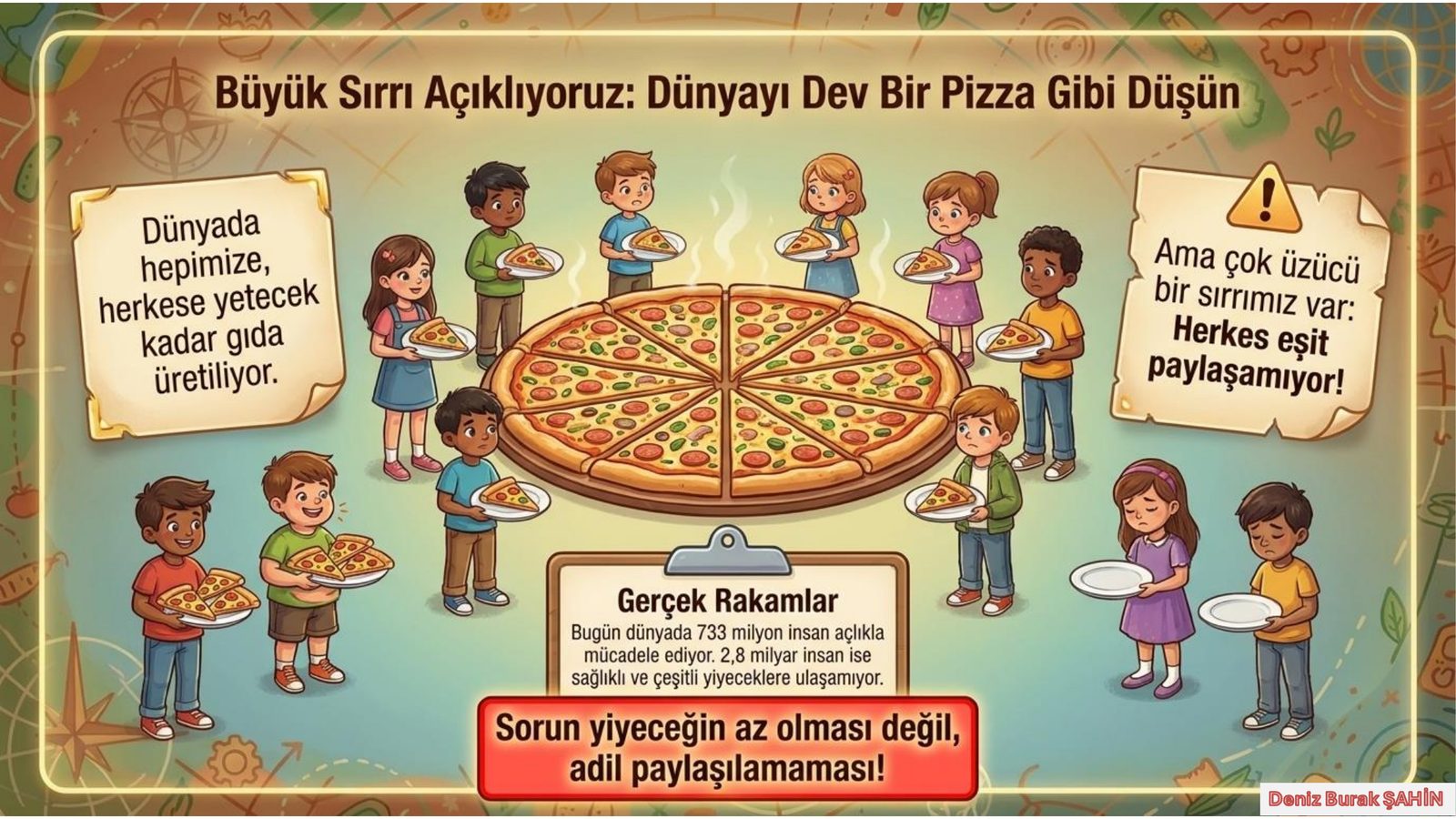 Büyük Sırrı Açıklıyoruz: Dünyayı Dev Bir Pizza Gibi Düşün